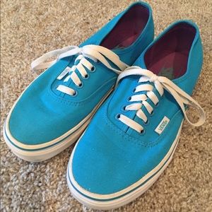 Teal/Turquoise/Blue Authentic Vans